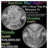*Highlight* 1887-o Morgan Dollar Near Top Pop! $1
