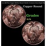 1oz .999 Fine Copper Bullion Round -Nordic Creatur