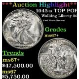 *Highlight* 1945-s Walking Liberty Half Dollar TOP