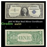 1957 $1 Blue Seal Silver Certificate Grades Select