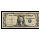 1935D $1 Blue Seal Silver Certificate Grades vf++