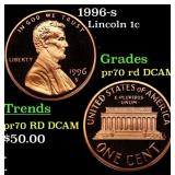 1996-s Proof Lincoln Cent 1c pr70 rd DCAM SEGS