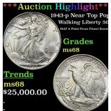 *Highlight* 1943-p Walking Liberty Half Dollar Nea