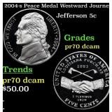 2004-s Peace Medal Proof Jefferson Nickel Westward