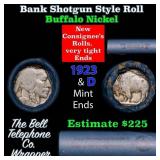 Buffalo Nickel Shotgun Roll in Old Bank Style 