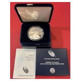 2017-w Silver Eagle 1 Oz Silver Proof In Original