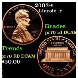 2003-s Proof Lincoln Cent 1c pr70 rd DCAM SEGS