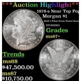 *Highlight* 1878-s Morgan Dollar Near Top Pop! $1