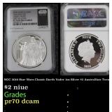 NGC NGC 2016 Star Wars Classic Darth Vader 1oz Sil