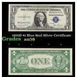 1935D $1 Blue Seal Silver Certificate Grades Choic