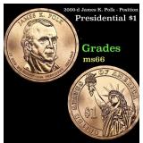 2009-d James K. Polk - Position B Presidential Dol
