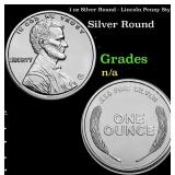 1 oz Silver Round - Lincoln Penny Style