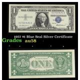 1957 $1 Blue Seal Silver Certificate Grades Choice