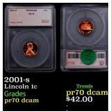 2001-s Proof Lincoln Cent 1c pr70 dcam SEGS