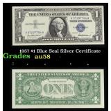 1957 $1 Blue Seal Silver Certificate Grades Choice