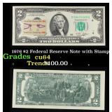 1976 $2 Federal Reserve Note with Stamp $2 Green S
