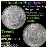 *Highlight* 1887-o Morgan Dollar Near Top Pop! $1