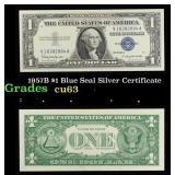 1957B $1 Blue Seal Silver Certificate Grades Selec