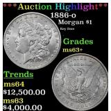 *Highlight* 1886-o Morgan Dollar $1 Select+ Unc US