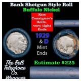 Buffalo Nickel Shotgun Roll in Old Bank Style 
