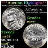 *Highlight* 2004-p Peace Medal Jefferson Nickel Ne