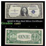 1935D $1 Blue Seal Silver Certificate Grades Selec
