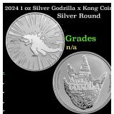 2024 1 oz Silver Godzilla x Kong Coin