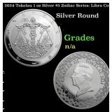2024 Tokelau 1 oz Silver $5 Zodiac Series: Libra C