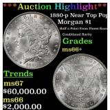 *Highlight* 1880-p Morgan Dollar Near Top Pop! $1