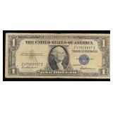 1935F $1 Blue Seal Silver Certificate Grades vf++