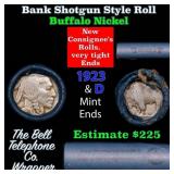 Buffalo Nickel Shotgun Roll in Old Bank Style 