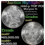 *Highlight* 1880-p Morgan Dollar TOP POP! $1 ms67