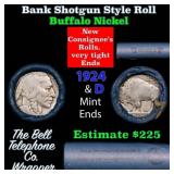 Buffalo Nickel Shotgun Roll in Old Bank Style 