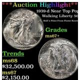 *Highlight* 1939-d Walking Liberty Half Dollar Nea