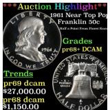 *Highlight* 1961 Proof Franklin Half Dollar Near T