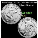 Harry Potter 1 oz Silver Gringotts Sickle Coin