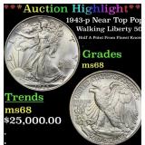 *Highlight* 1943-p Walking Liberty Half Dollar Nea