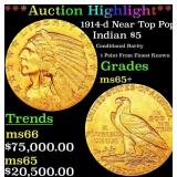 *Highlight* 1914-d Gold Indian Half Eagle Near Top