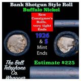 Buffalo Nickel Shotgun Roll in Old Bank Style 