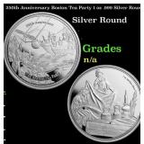 250th Anniversary Boston Tea Party 1 oz .999 Silve