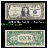 1935F $1 Blue Seal Silver Certificate Grades Choic