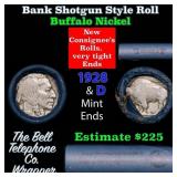 Buffalo Nickel Shotgun Roll in Old Bank Style 