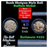 Buffalo Nickel Shotgun Roll in Old Bank Style 