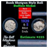 Buffalo Nickel Shotgun Roll in Old Bank Style 