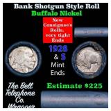 Buffalo Nickel Shotgun Roll in Old Bank Style 