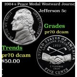 2004-s Peace Medal Proof Jefferson Nickel Westward