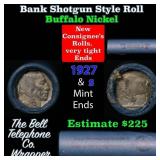 Buffalo Nickel Shotgun Roll in Old Bank Style 'Bel