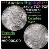 *Highlight* 1880-p Morgan Dollar TOP POP! $1 ms67