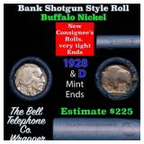 Buffalo Nickel Shotgun Roll in Old Bank Style 'Bel