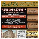 182- Rare RED Level MARSHALL FIELDS Unc Morgan $1